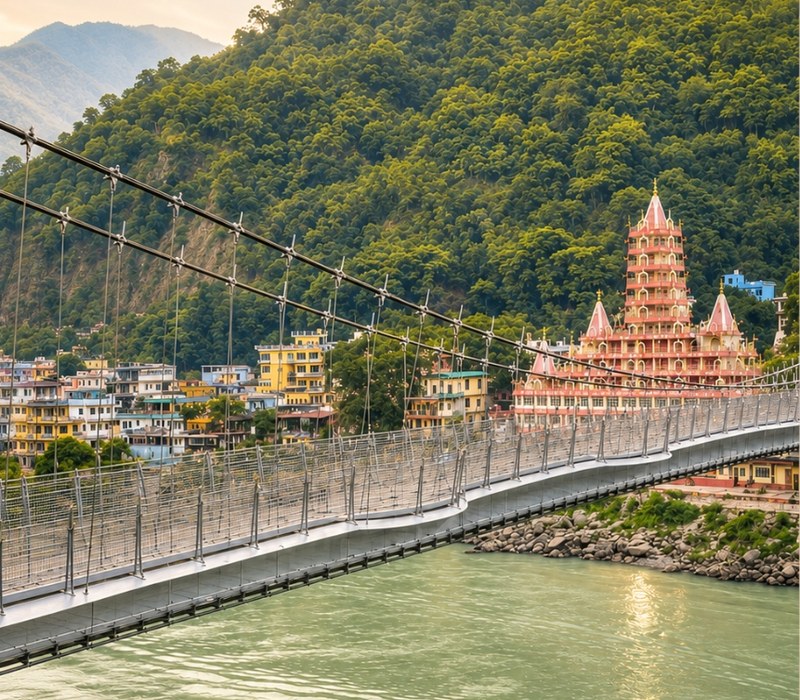 Discover Rishikesh suspension bridge