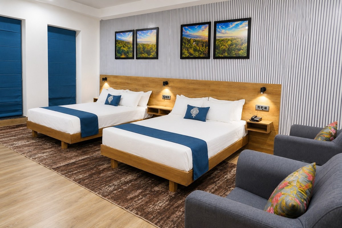 Comfortable Two Queen Bed Room